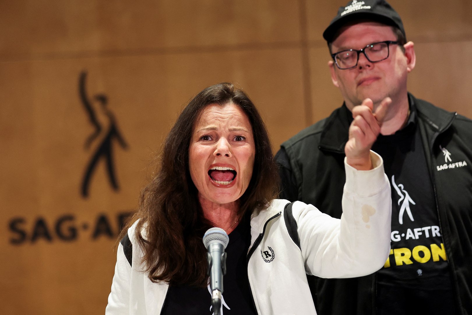 image Hollywood actors poised to strike, join writers on picket lines