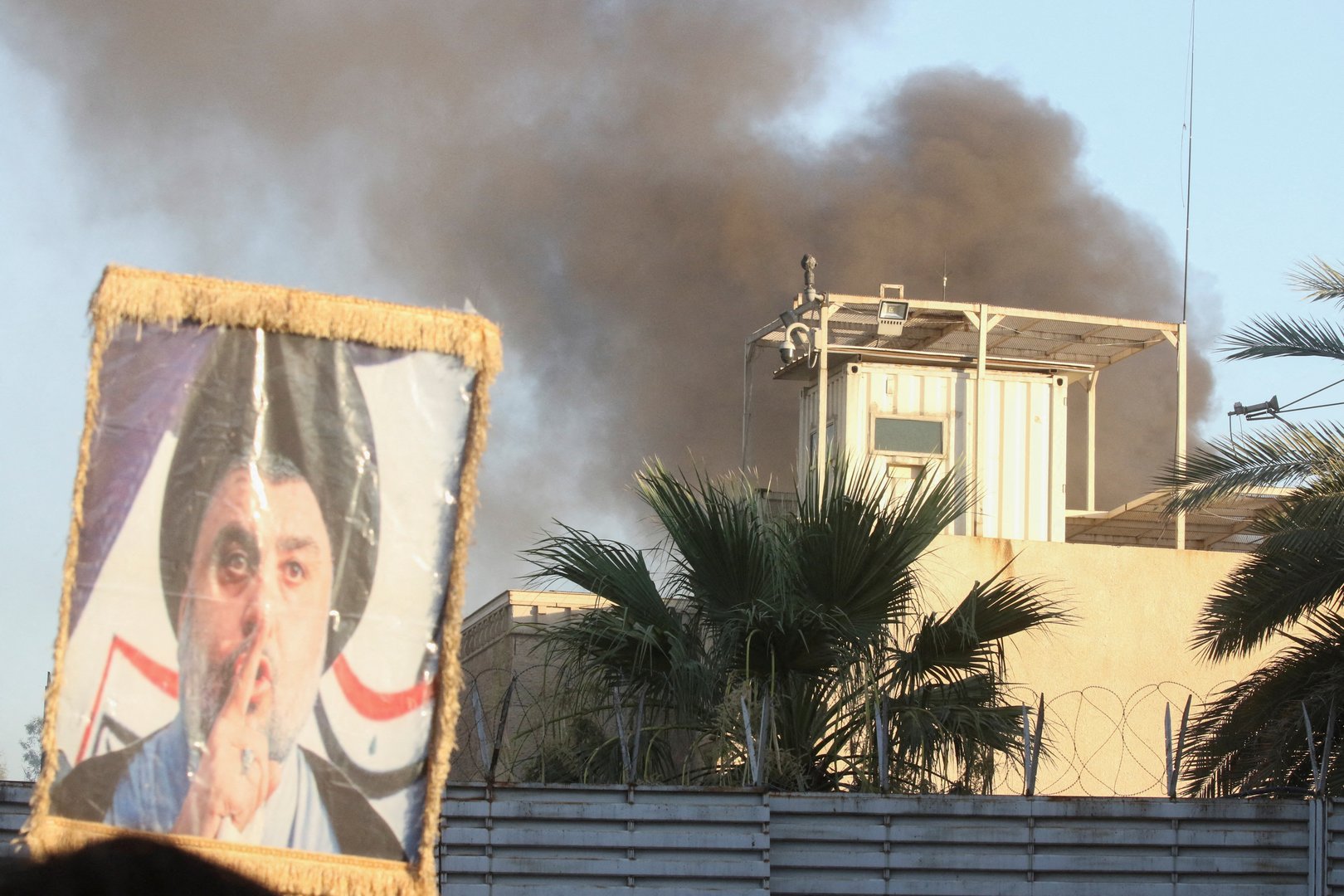 image Swedish embassy in Baghdad stormed, set alight over Koran burning