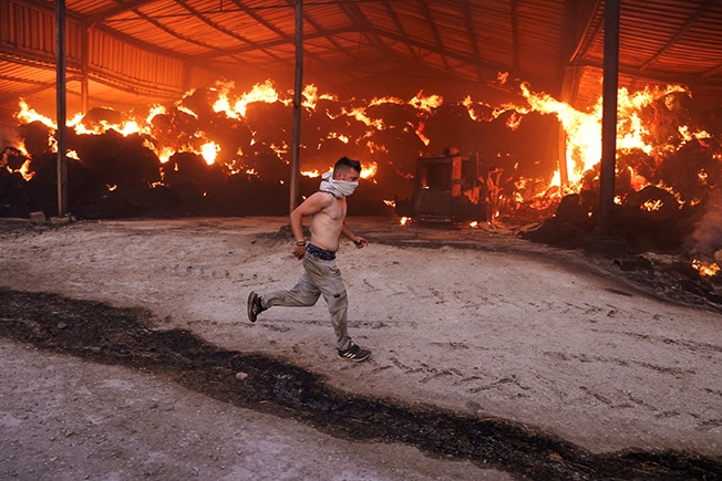 image Greece PM says climate change &#8216;not an excuse&#8217; as wildfires burn