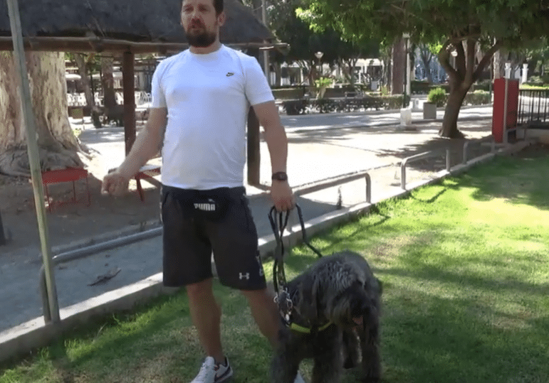 image Sander and Olaf, the only guide dog in Cyprus (video)
