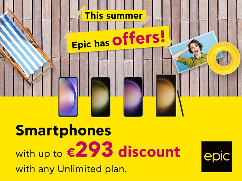 image Epic offering hot smartphones with up to a €293 discount