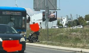 elderly at bus stop