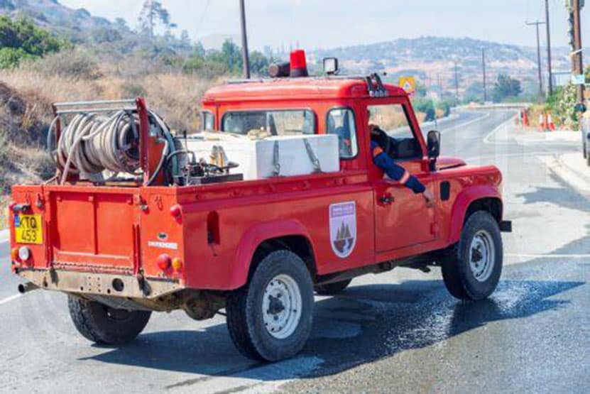 image Limassol fire extinguished, two hectares burned