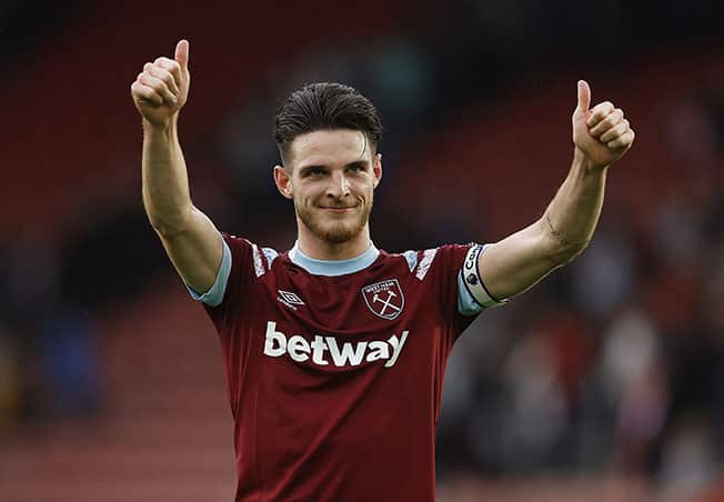 image Arsenal sign midfielder Rice from West Ham for record fee
