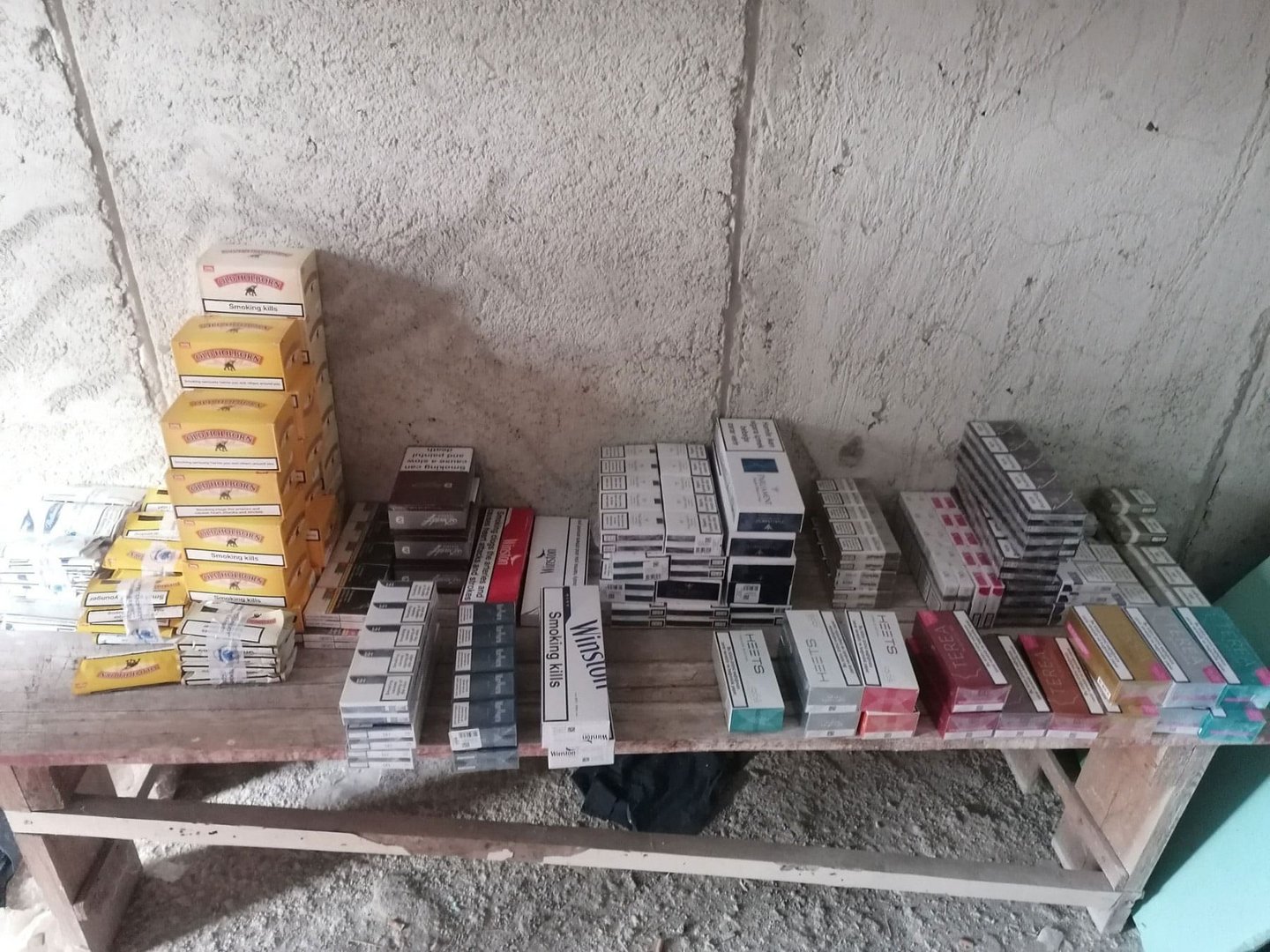 image Smuggled cigarettes and tobacco products seized by customs