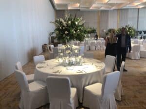 Just before the resort's first wedding reception