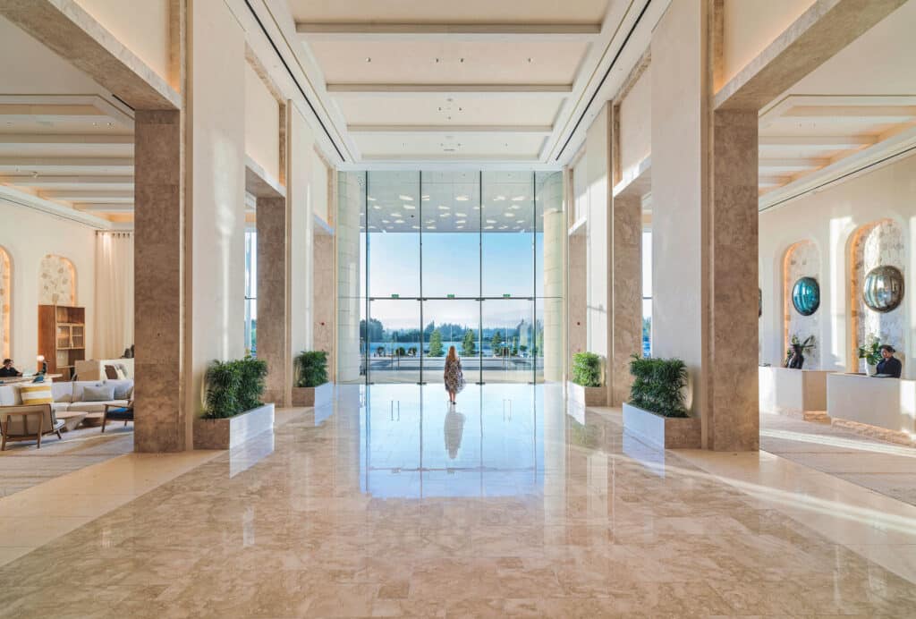 The interior of the City of Dreams Mediterranean
