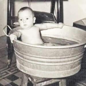 feature3 bath time was very different in the 1950s