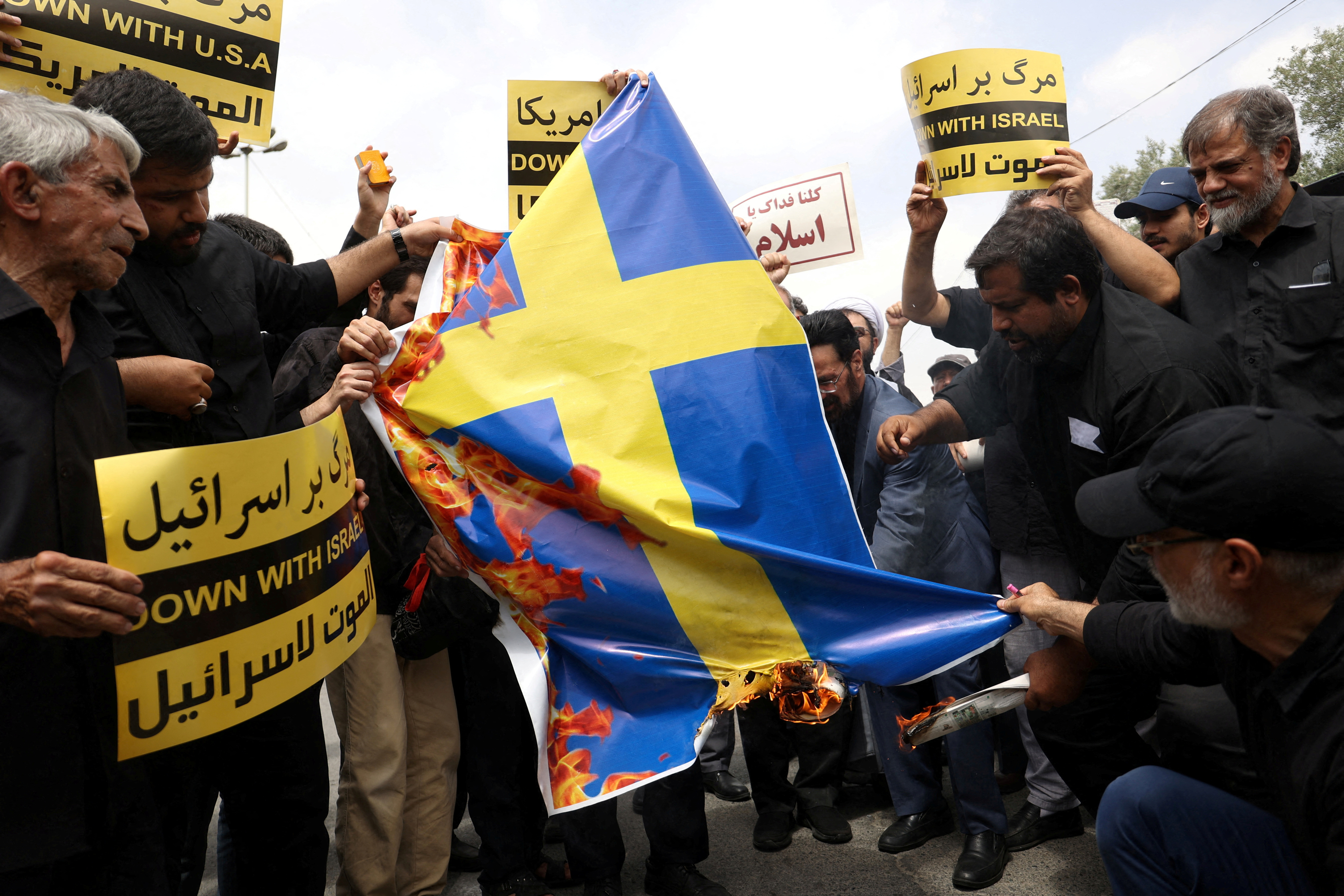image The Swedish state does not condone Koran burnings, foreign minister says