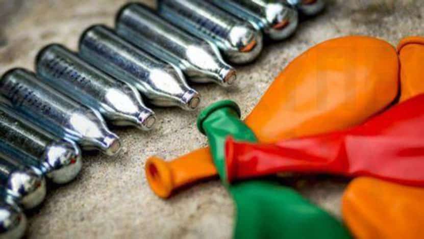 image Two arrested with laughing gas