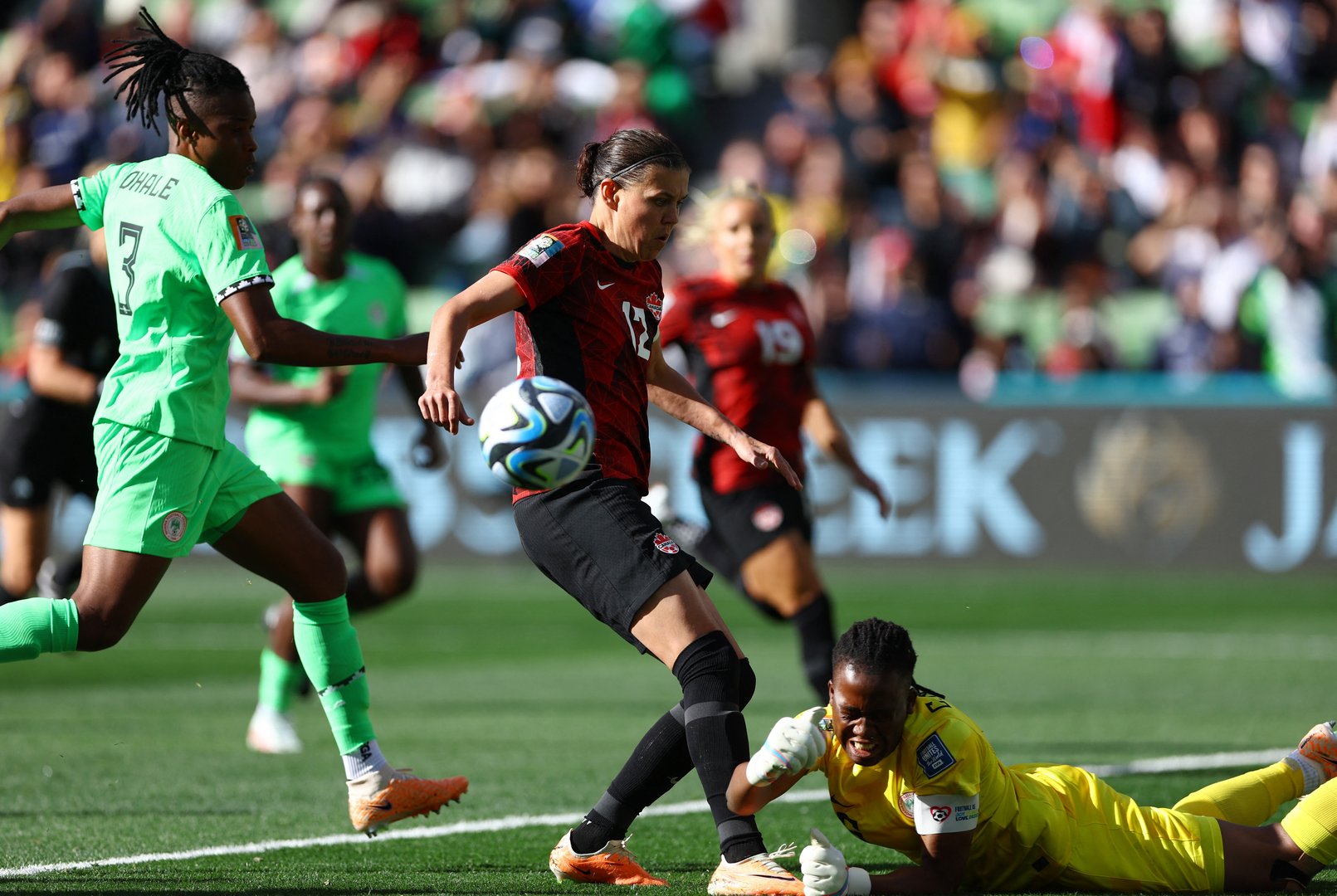 image Sinclair denied as Nigeria hold Canada to valuable 0-0 draw