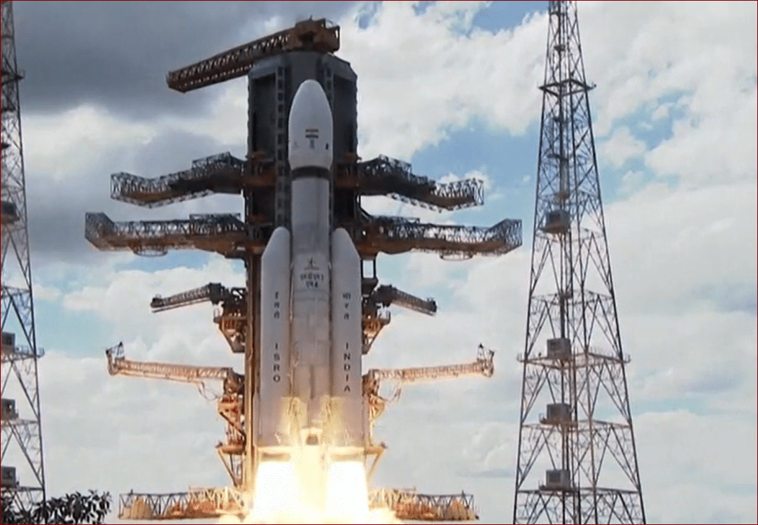 image India launches rocket to land spacecraft on moon&#8217;s south pole