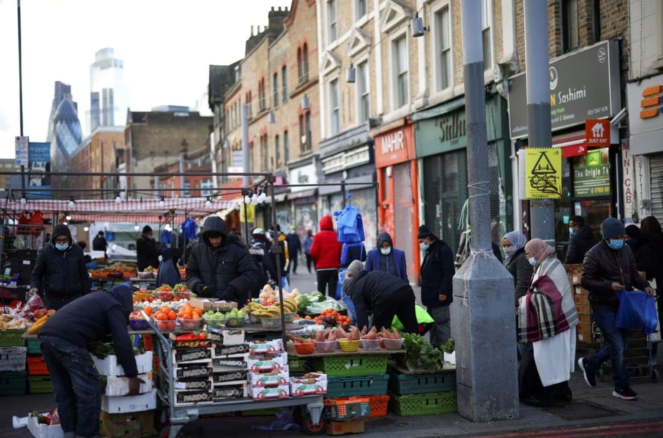 image UK&#8217;s high inflation cools, offering some relief to Bank of England