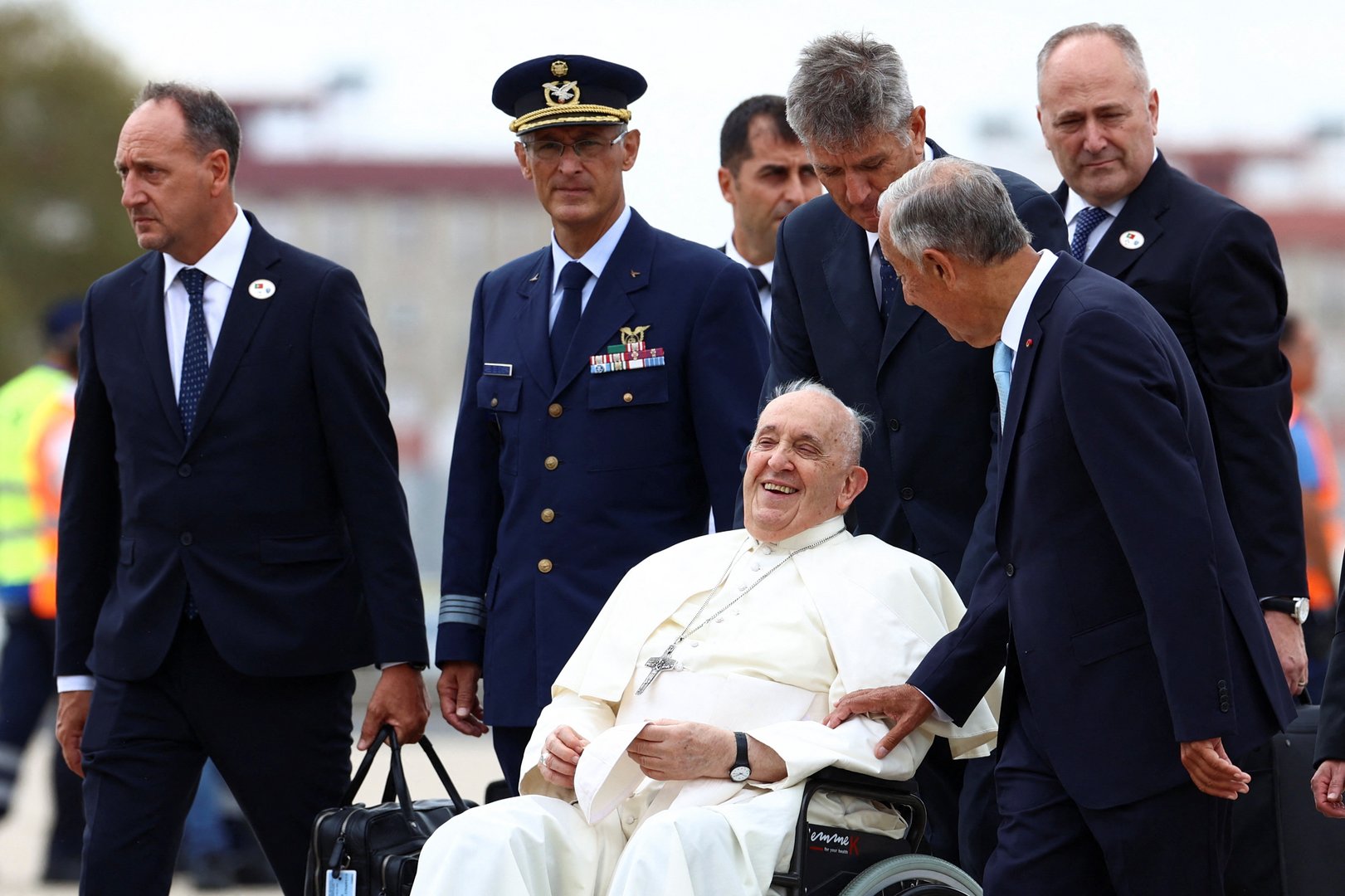 image Pope vows to keep ‘stirring things up’ as young Catholics gather in Lisbon (Updated)