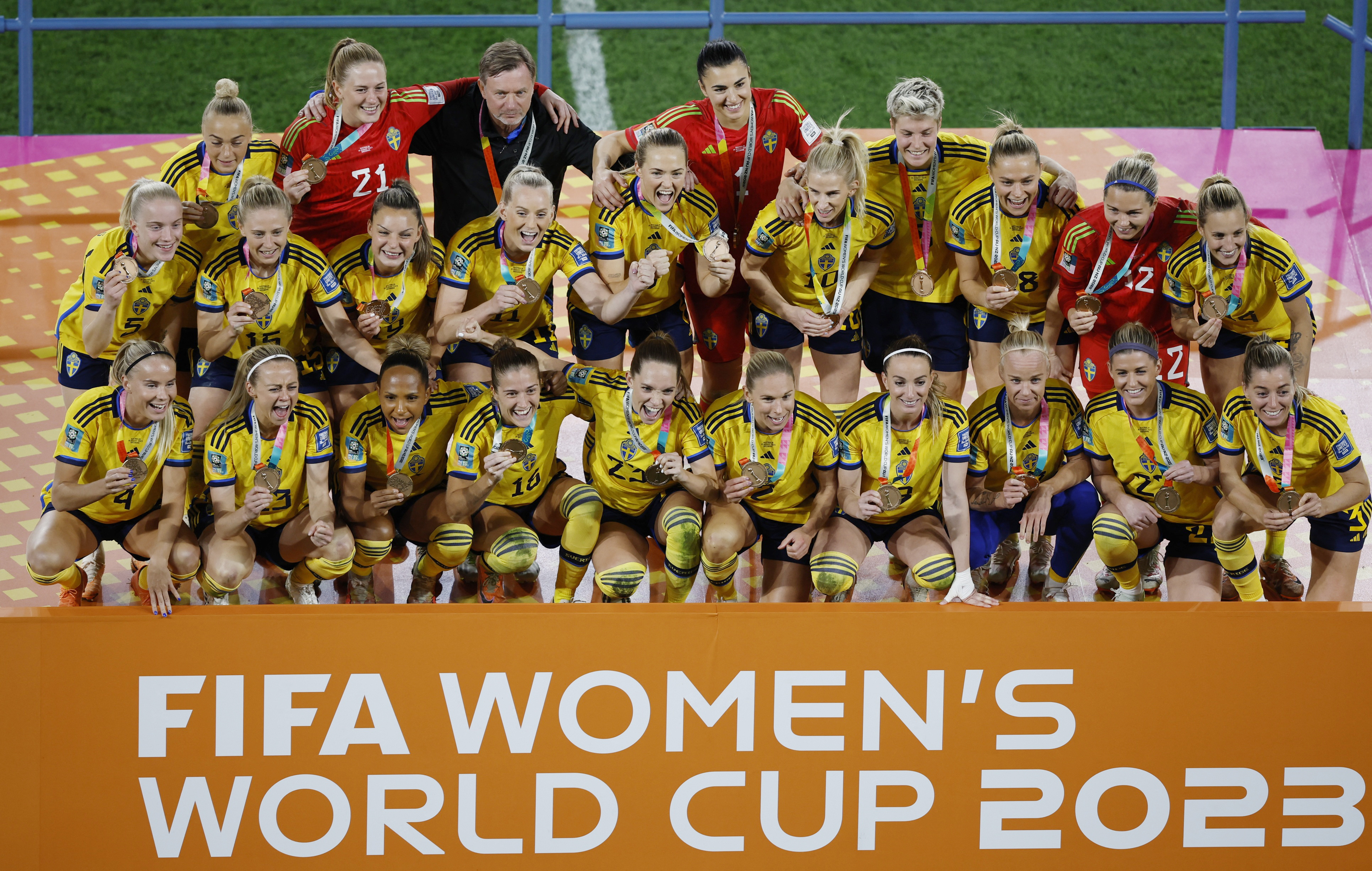 image Clinical Sweden beat Australia to clinch third place at World Cup