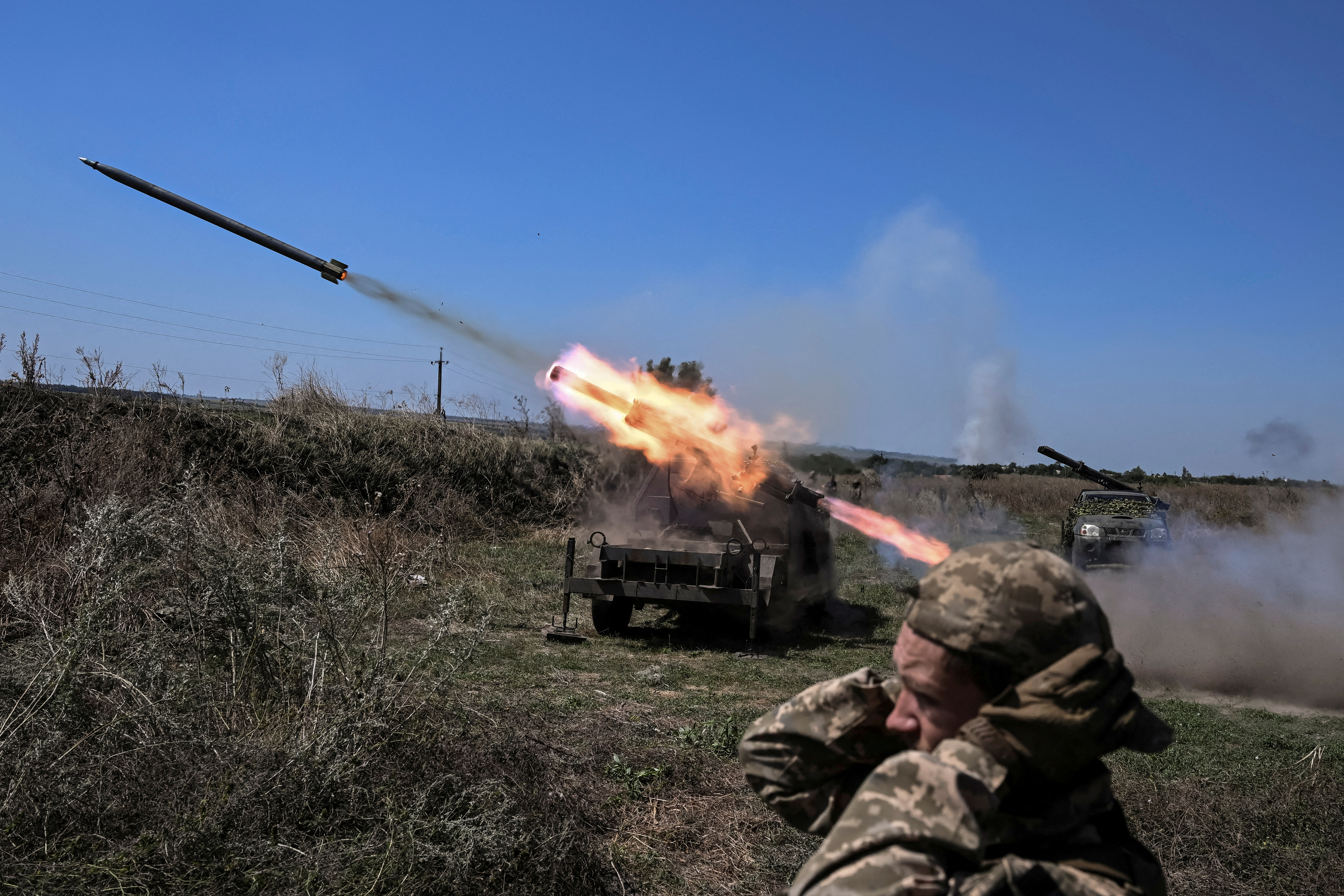 image Ukraine says it repels Russian attacks in Kharkiv region, Russia downs drones in Moscow region