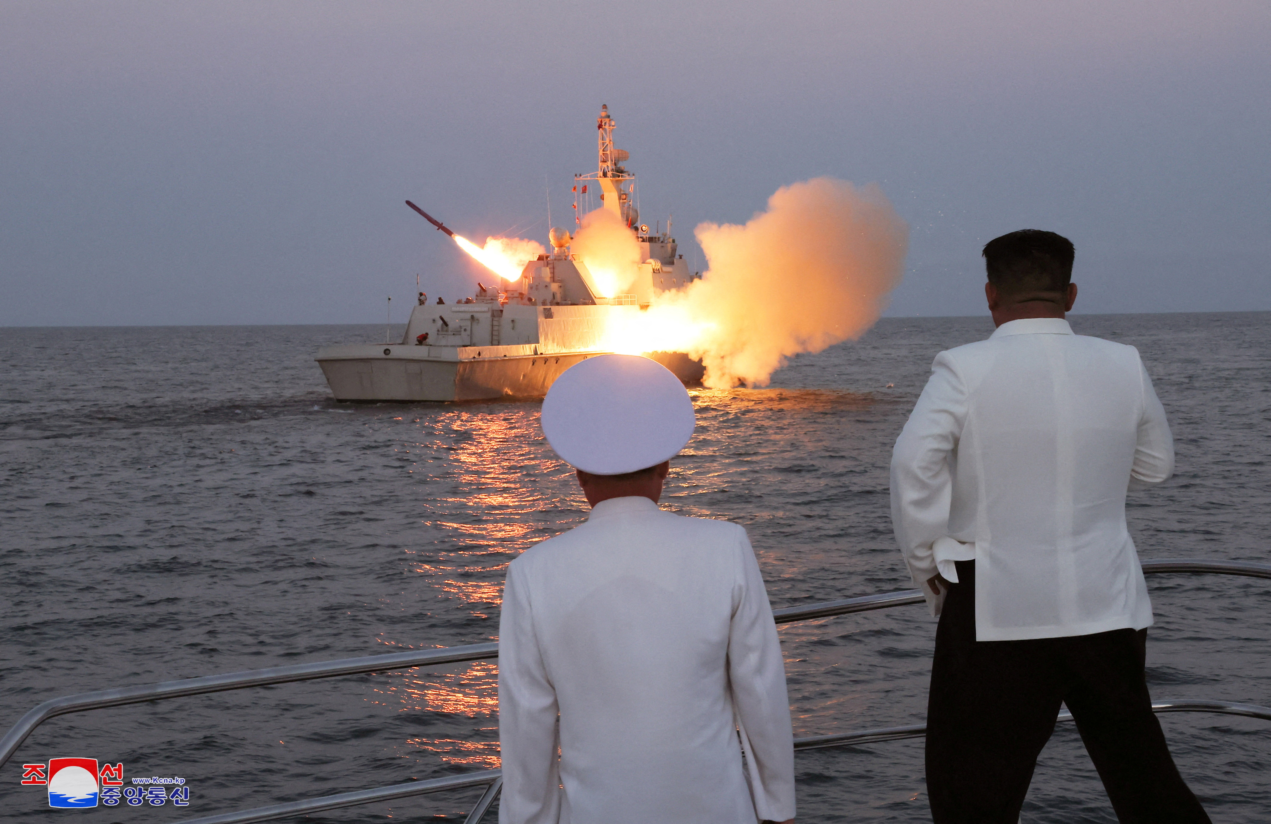 image North Korea fires cruise missiles off east coast
