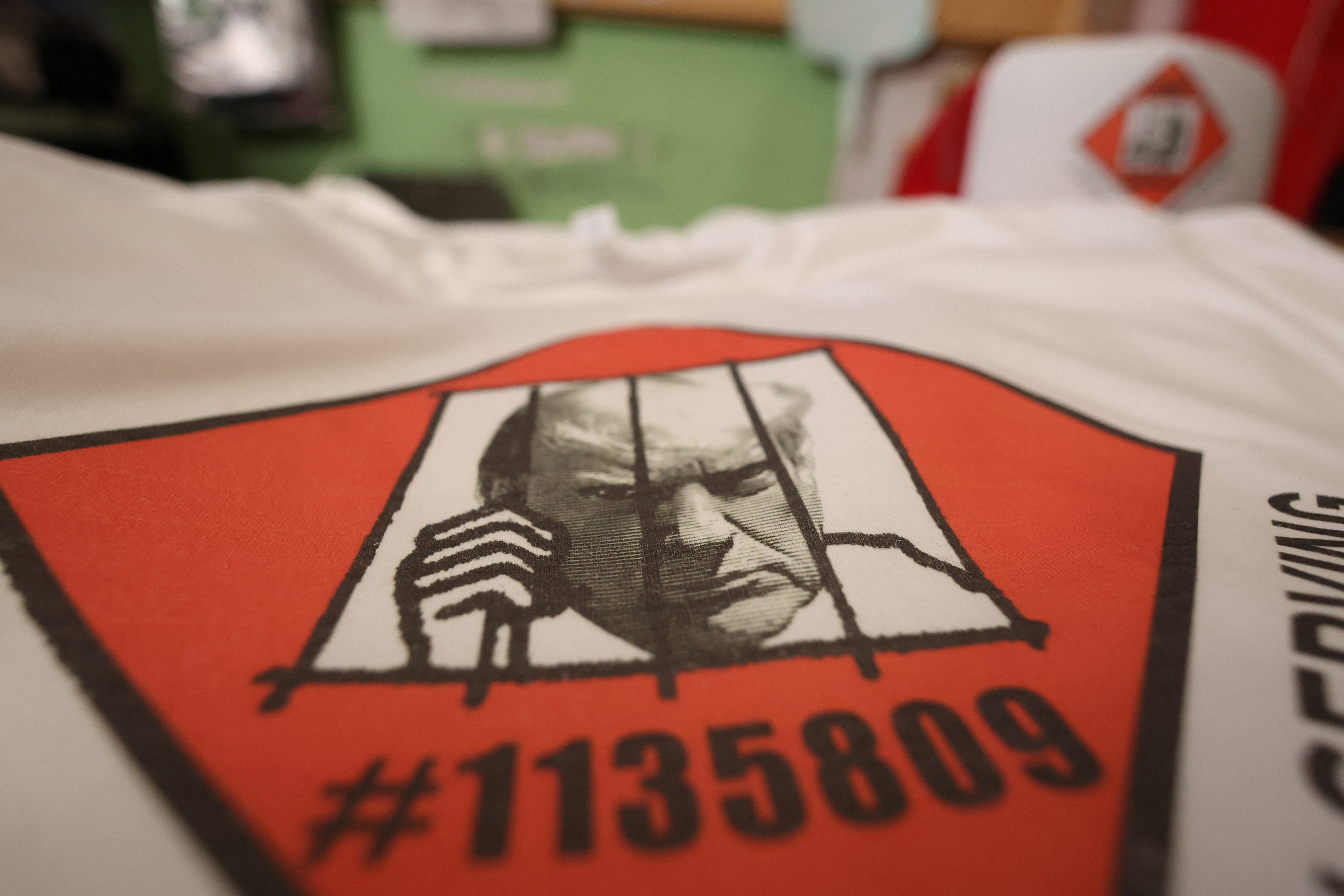image Divided US embraces Trump mug shot merchandise