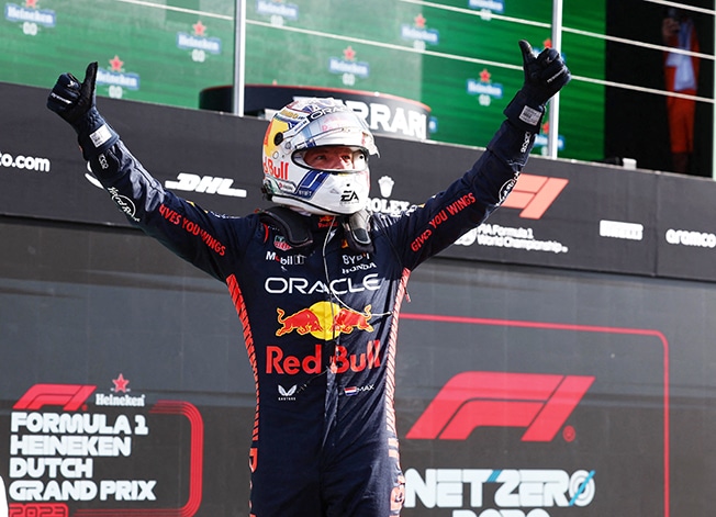 image Verstappen takes home Dutch pole for third year in a row