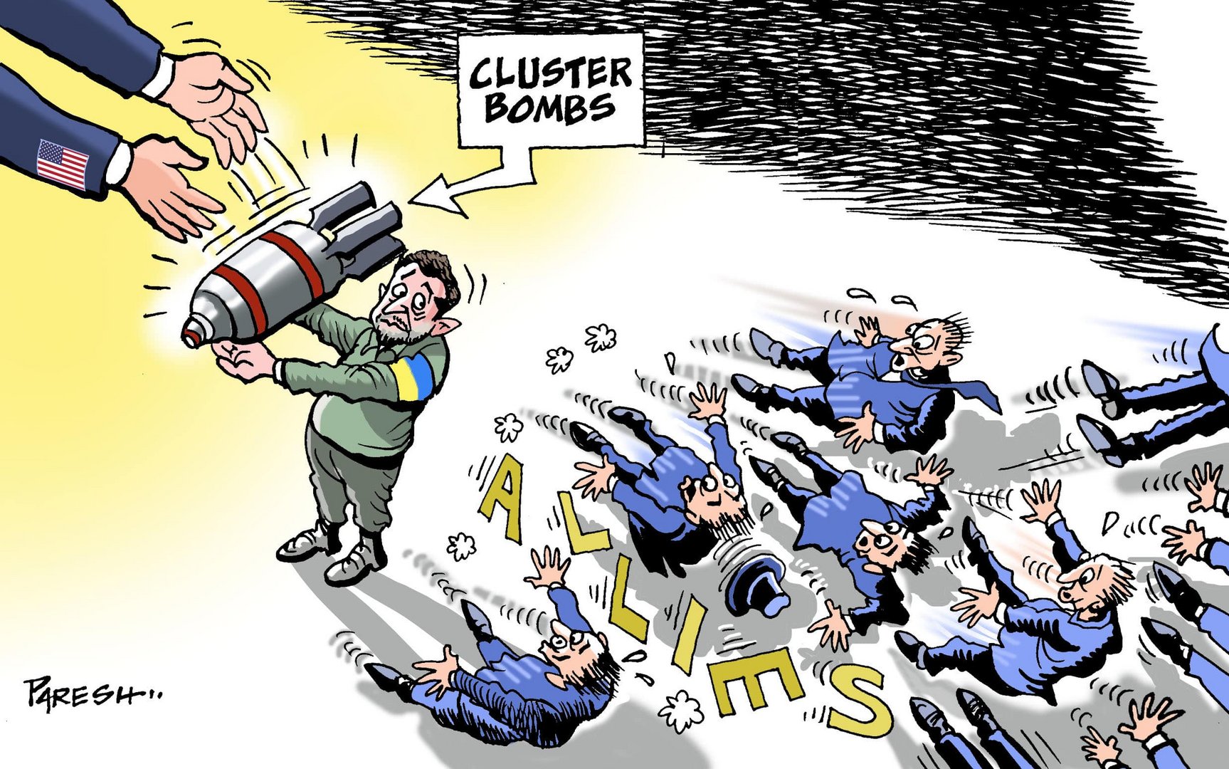 cluster bombs concerns