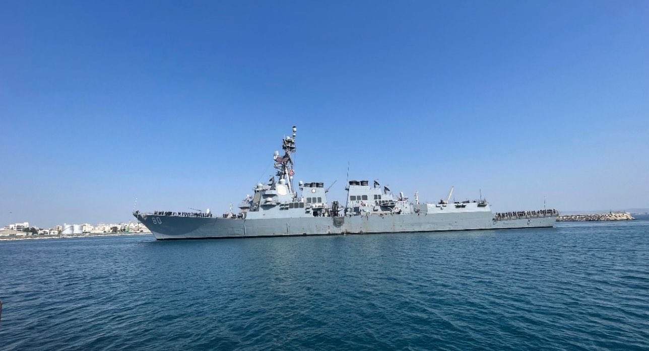 image USSRoosevelt arrives in Larnaca