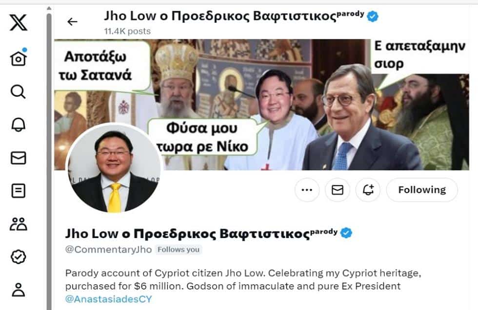 image Who is behind Jho Low parody account?