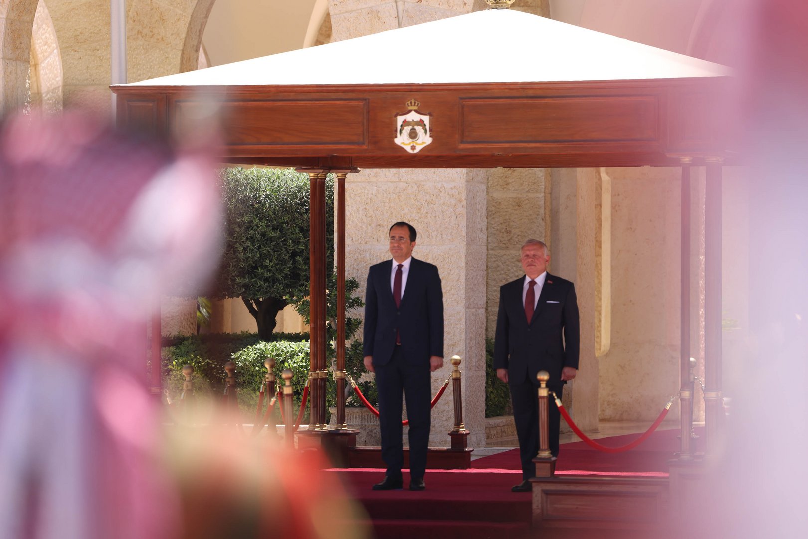 image Christodoulides, Jordan’s Abdullah II, speak about Syria