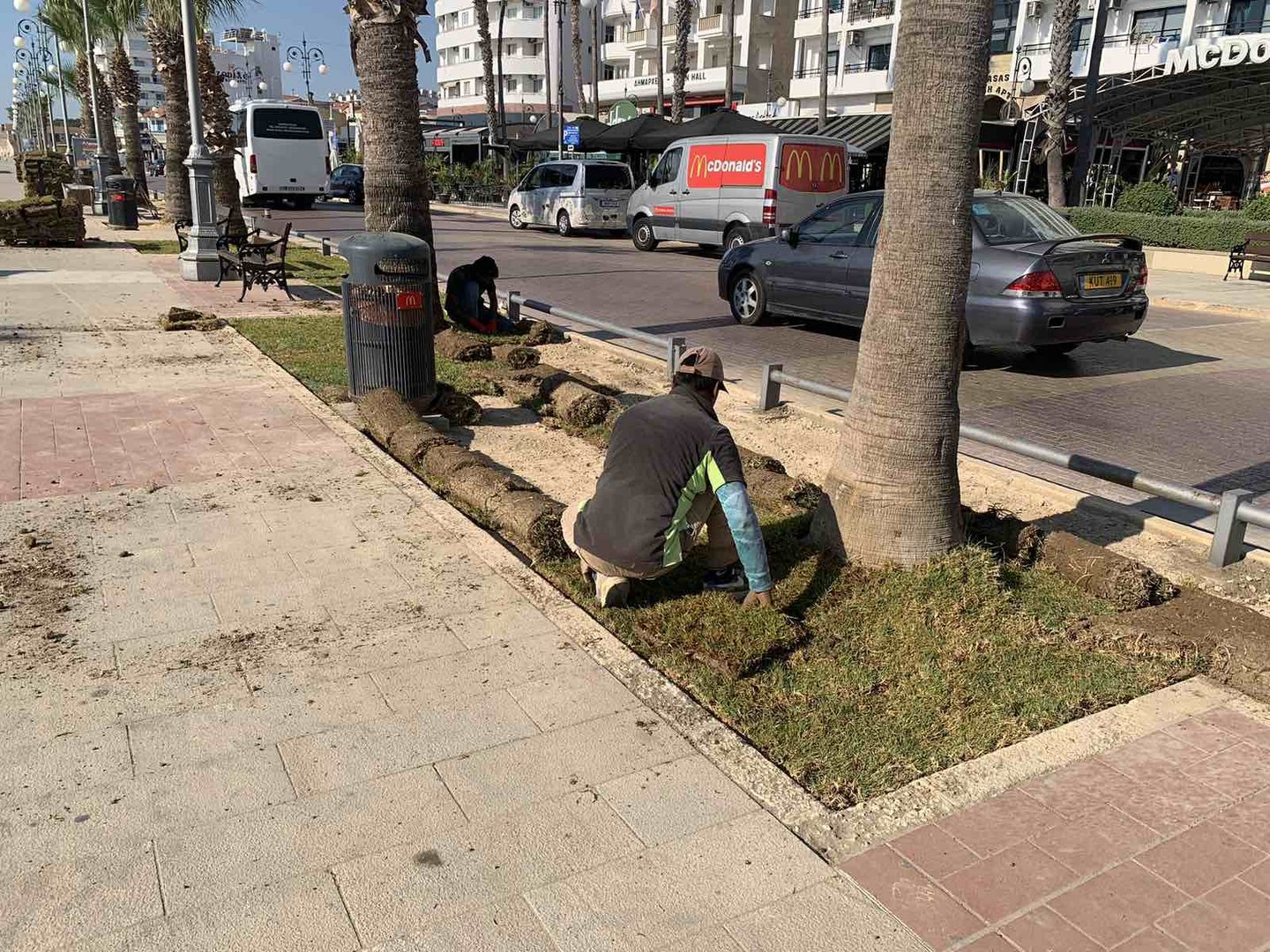 image Larnaca municipality upgrades Finikoudes walkway