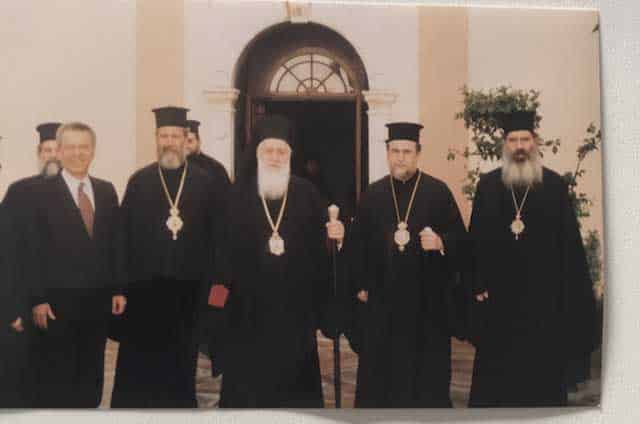profile with makarios and archbishop chrysostomos i in paphos