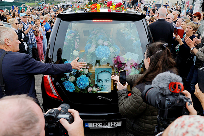 image Fans bid seaside farewell to Sinead O’Connor