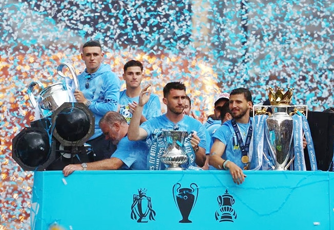 image Impossible for City to recreate &#8216;once-in-a-liftime&#8217; treble win, says Guardiola