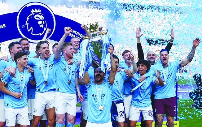 image Relentless Man City seek record four titles in a row