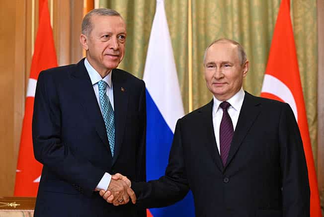 image Erdogan to Putin: Western &#8216;silence&#8217; worsening humanitarian situation in Gaza