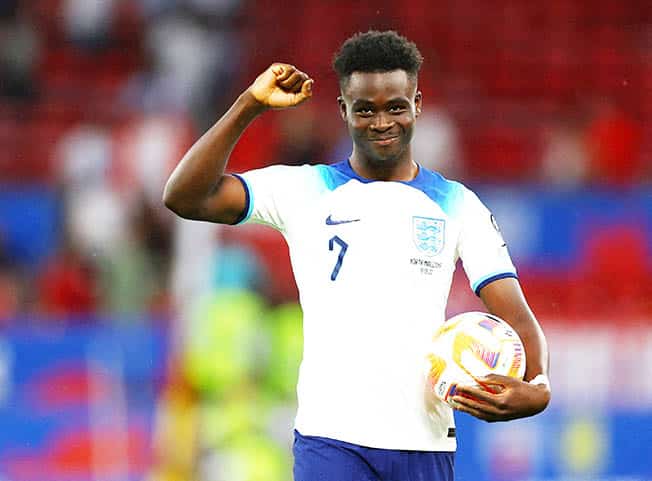 image Saka voted England&#8217;s player of the year again
