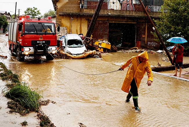 image Two dead, three missing as rainstorm pounds Greece for second day