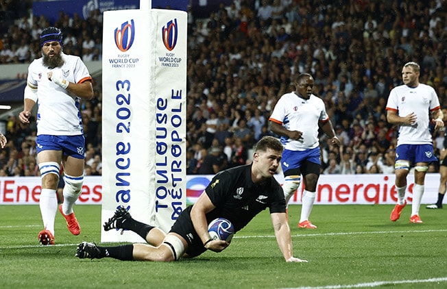 image All Blacks rout Namibia 71-3 in Toulouse deluge