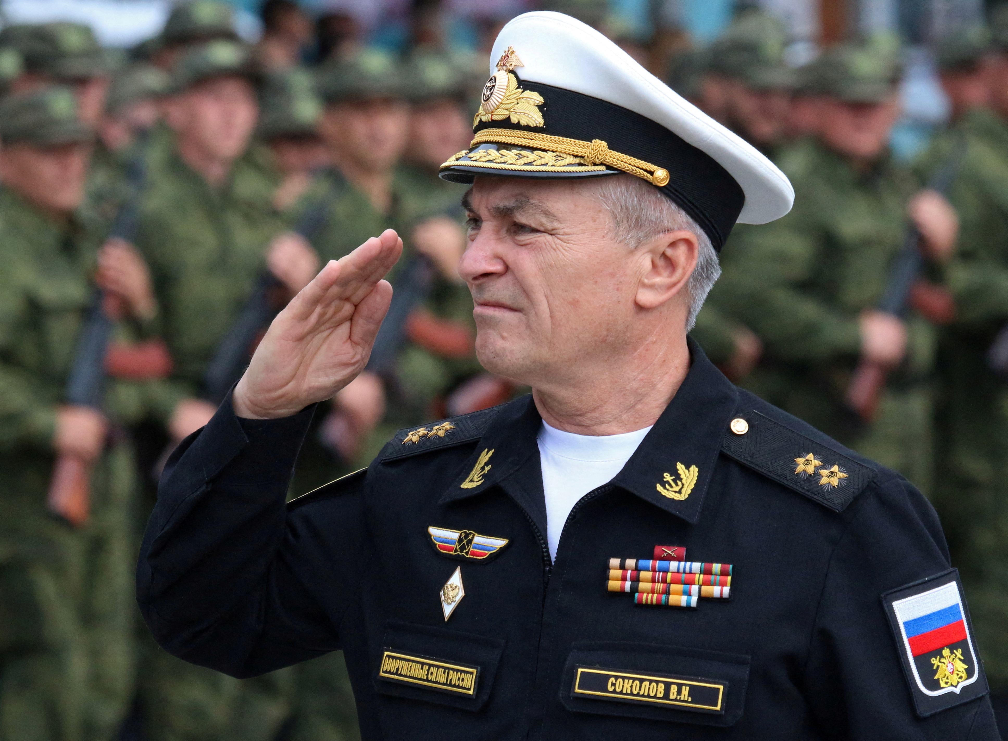 image Ukraine says Russia Black Sea Fleet commander killed; no comment by Moscow