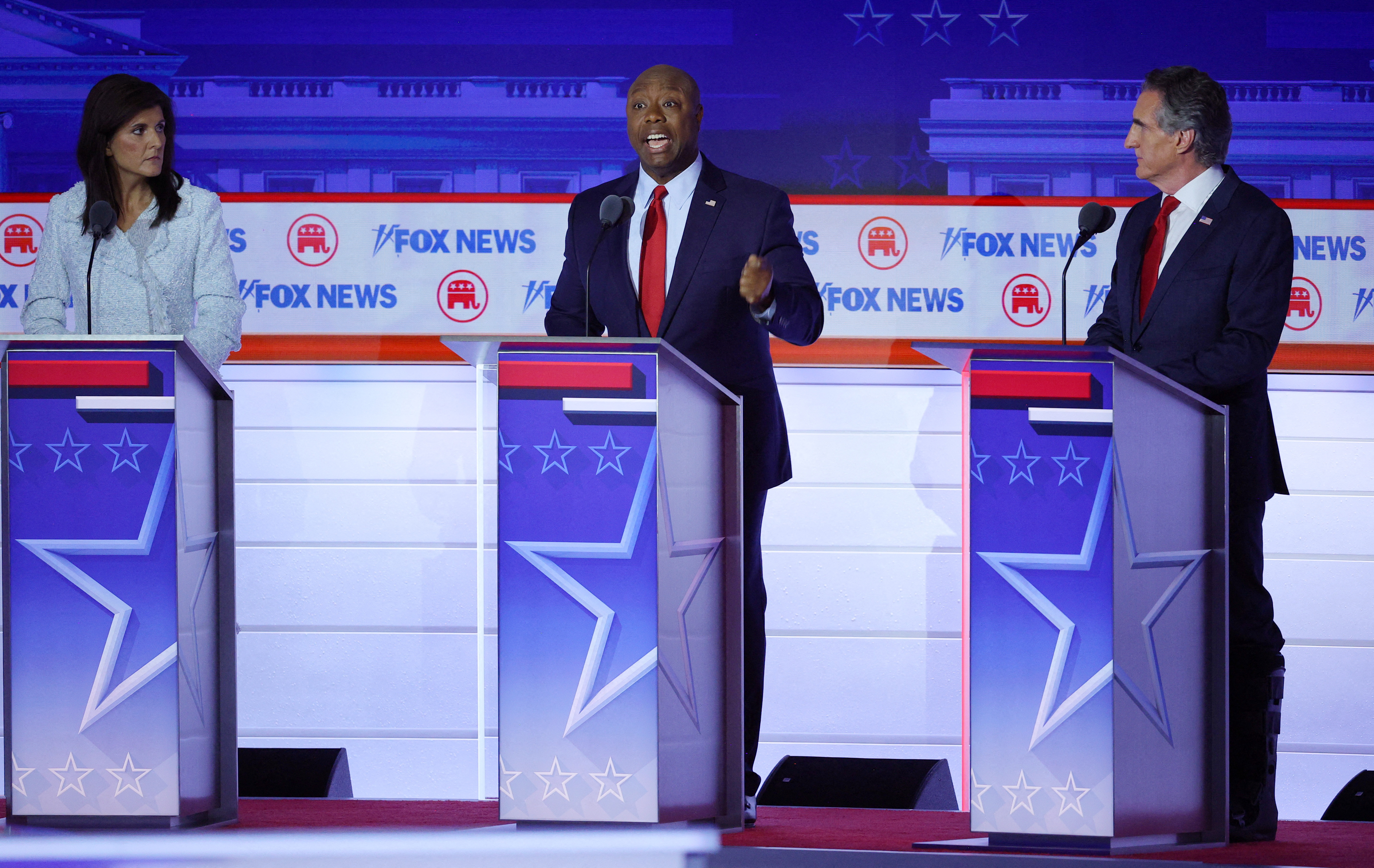 image 2024 Republican debate shows why absent Trump is in the lead