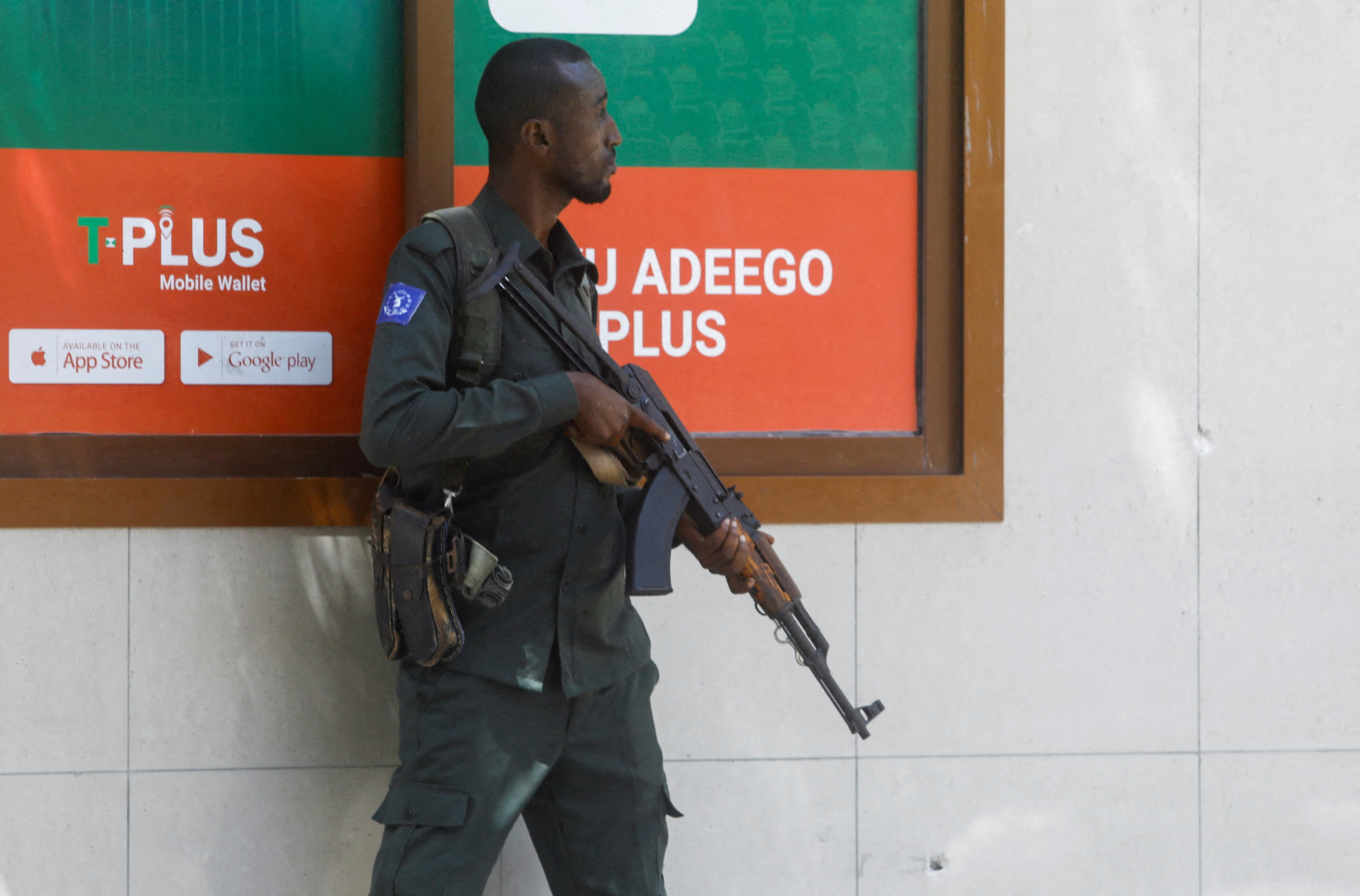 image Suicide bomber kills 7 in Somali tea shop, police say al Shabaab responsible