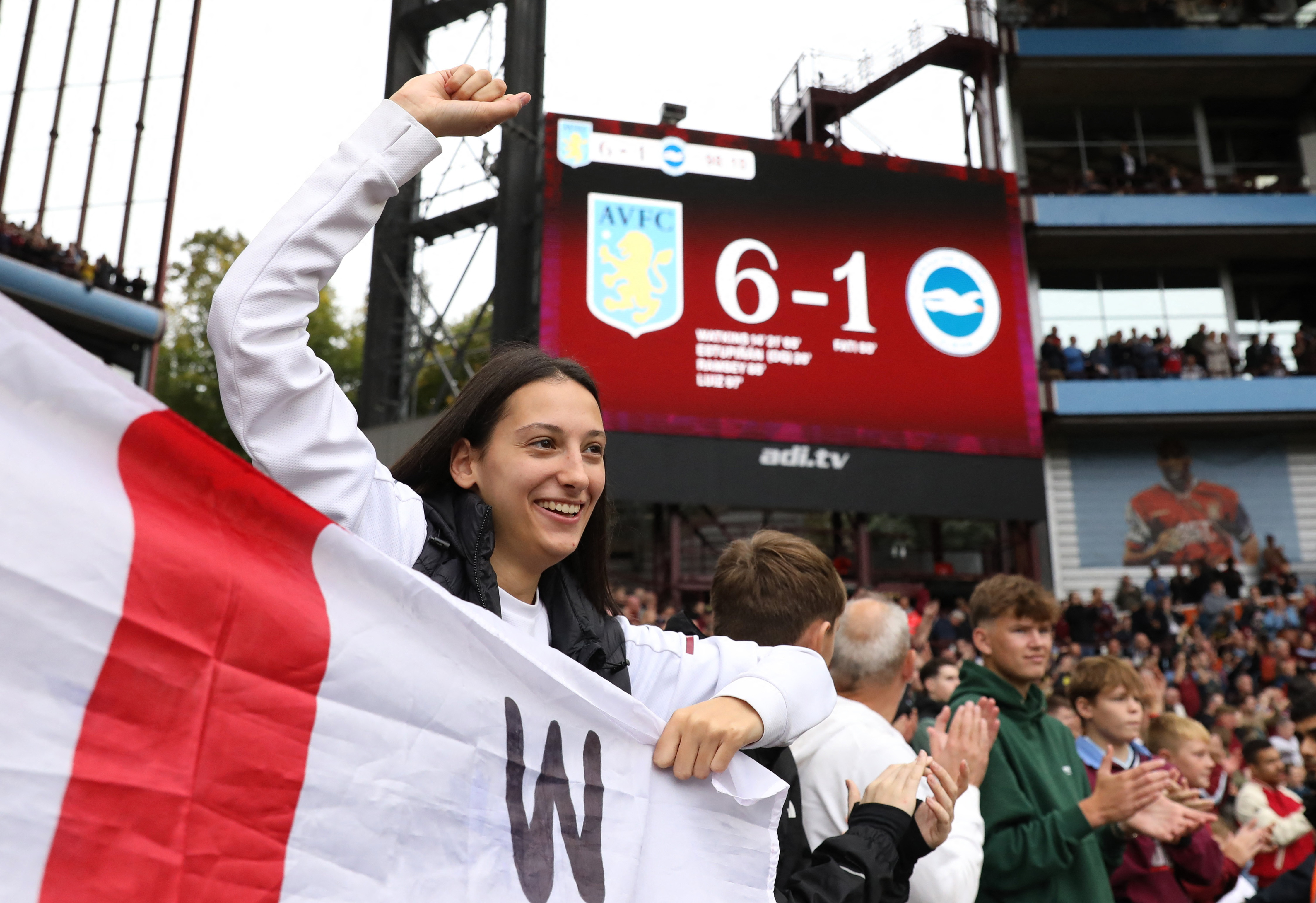image Watkins hat-trick inspires Villa to rampant win over Brighton