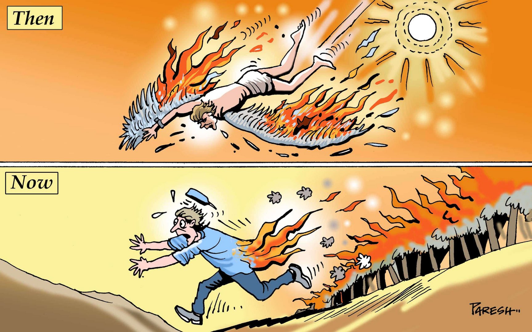 fire then and now