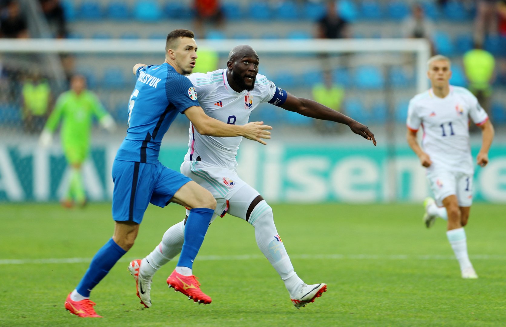 image Lukaku shrugs off cobwebs to score twice as Belgium thrash Estonia