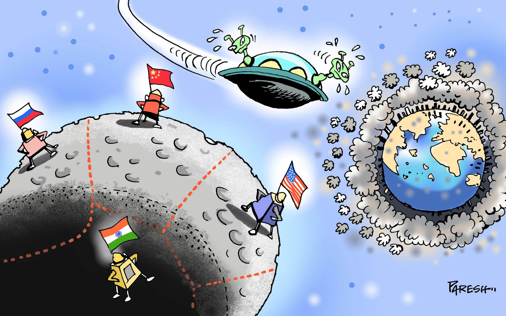 occupying moon