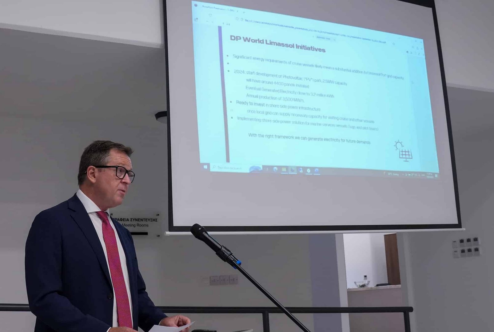 DP World Limassol CEO Simon Pitout