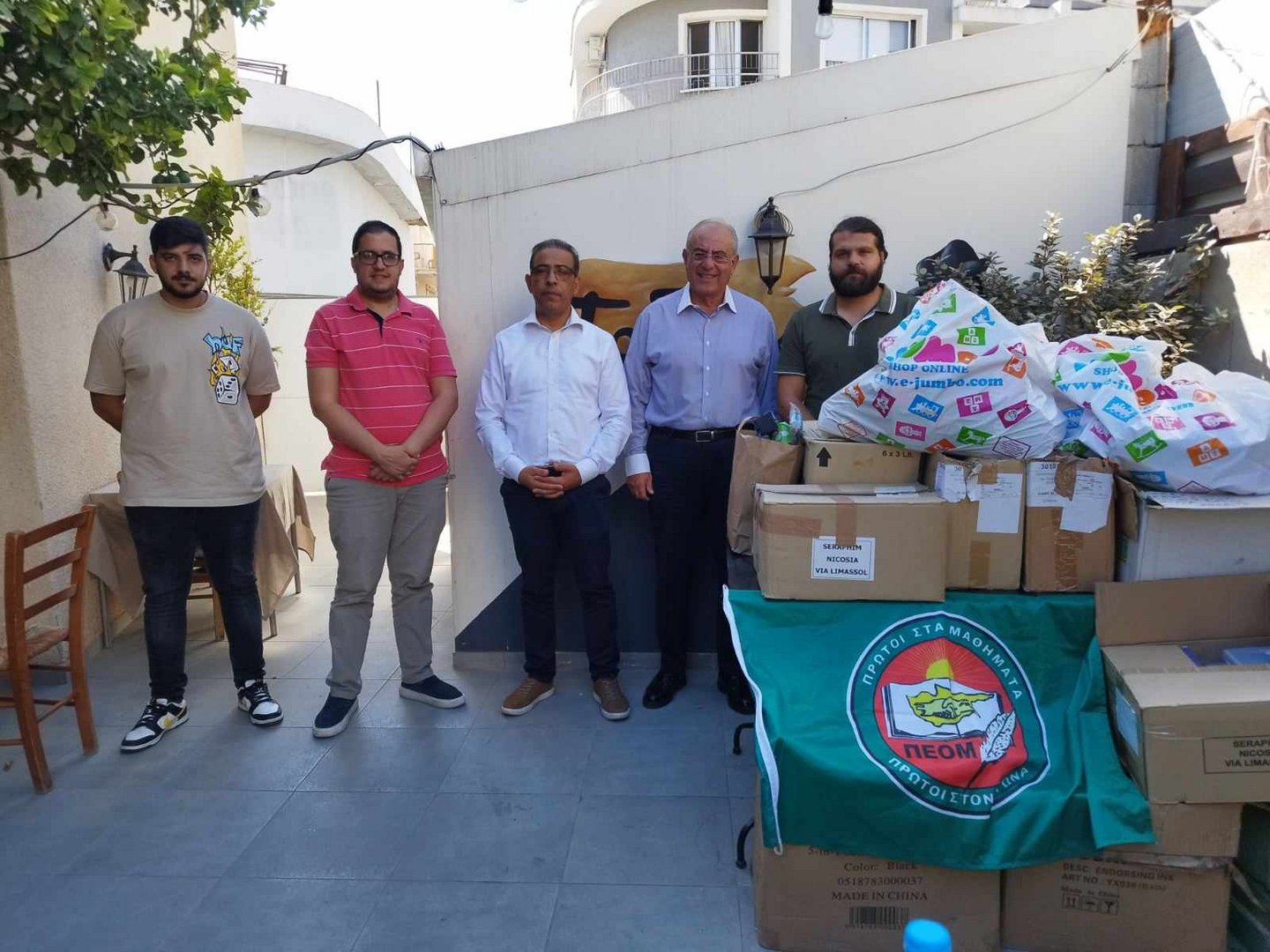 image Student union collects school supplies for needy students