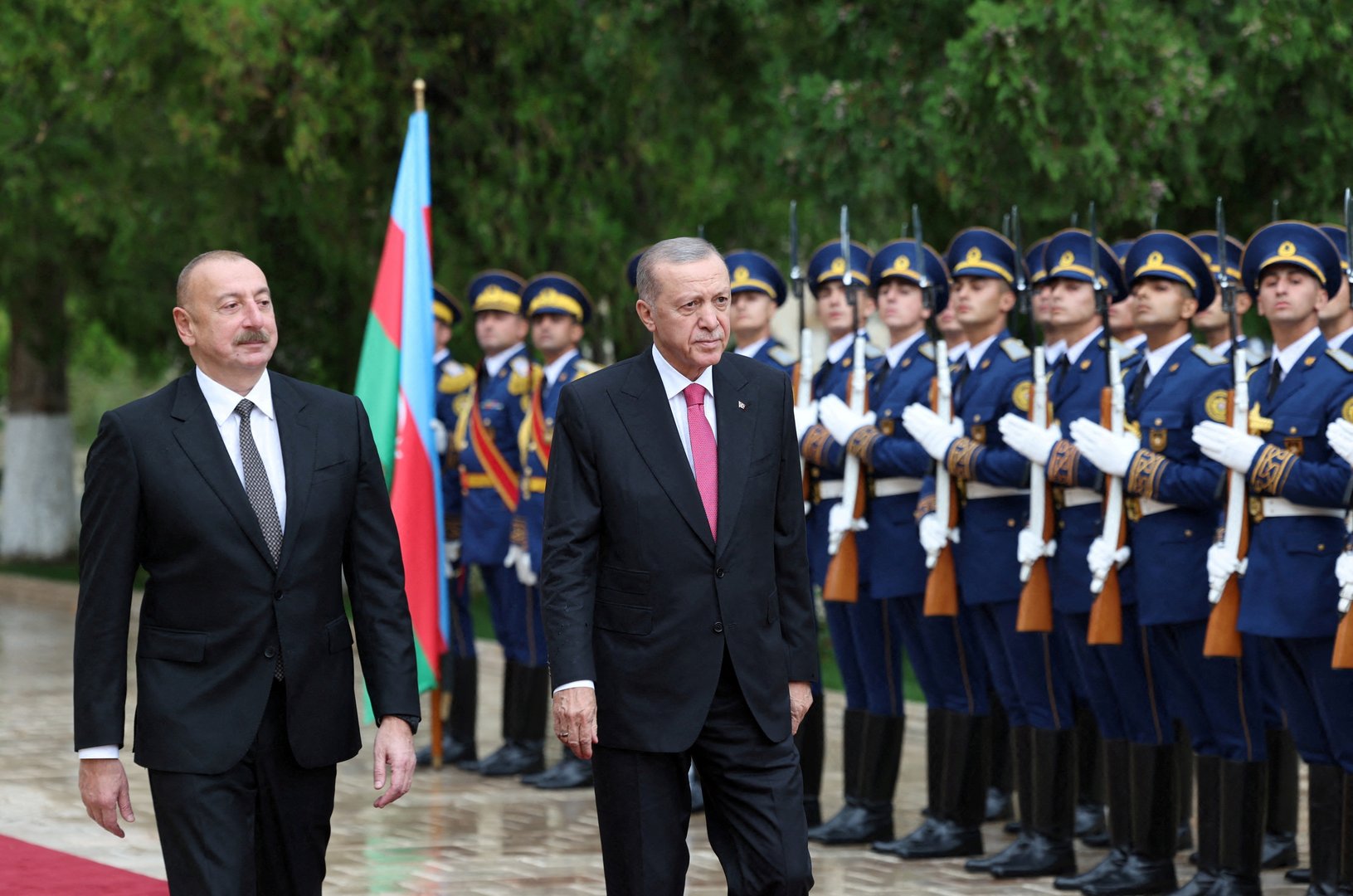 image Azerbaijani and Turkish leaders hold talks, eye forging land corridor via Armenia (update 1)