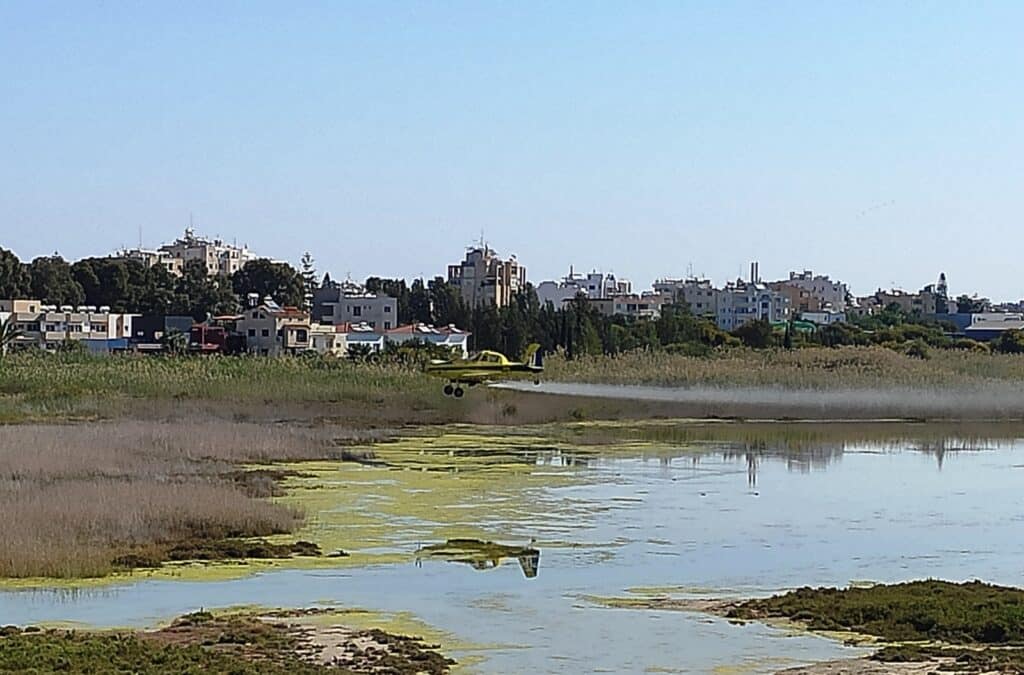 feature nik the aerial spraying of mosquitoes in larnaca