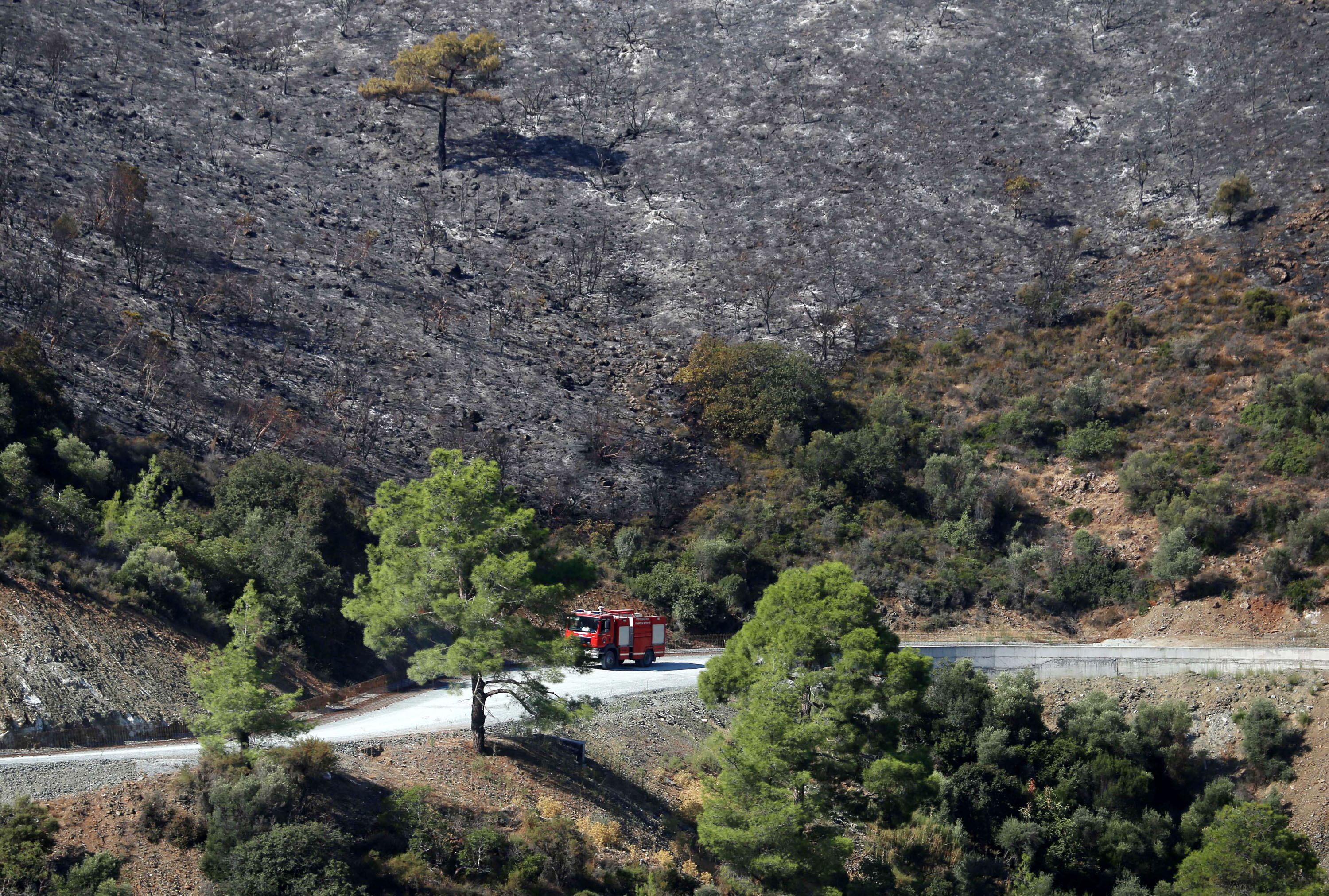 image Akrounta blaze said to be manageable as rain falls (update 3)