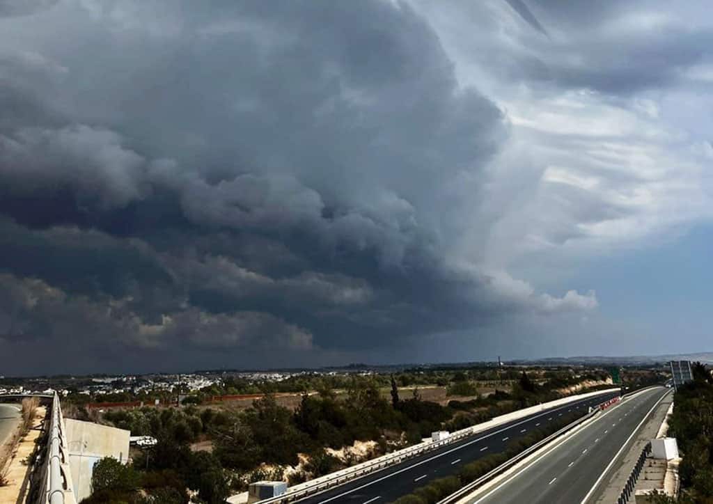 image Yellow weather warning brings hail to Troodos on Saturday