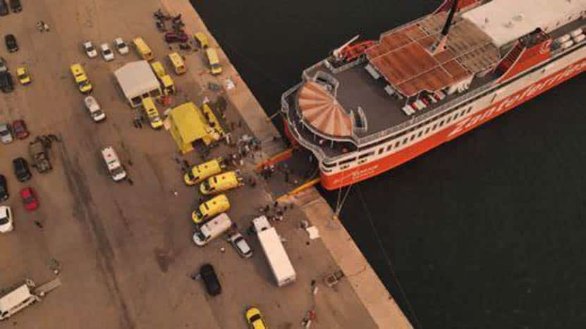 image Two commercial ships collide off coast of Greece